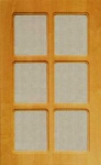 Фасады МДФ пленка ПВХ, цвет «дуб», фрезеровка «Прямоугольник решетка»